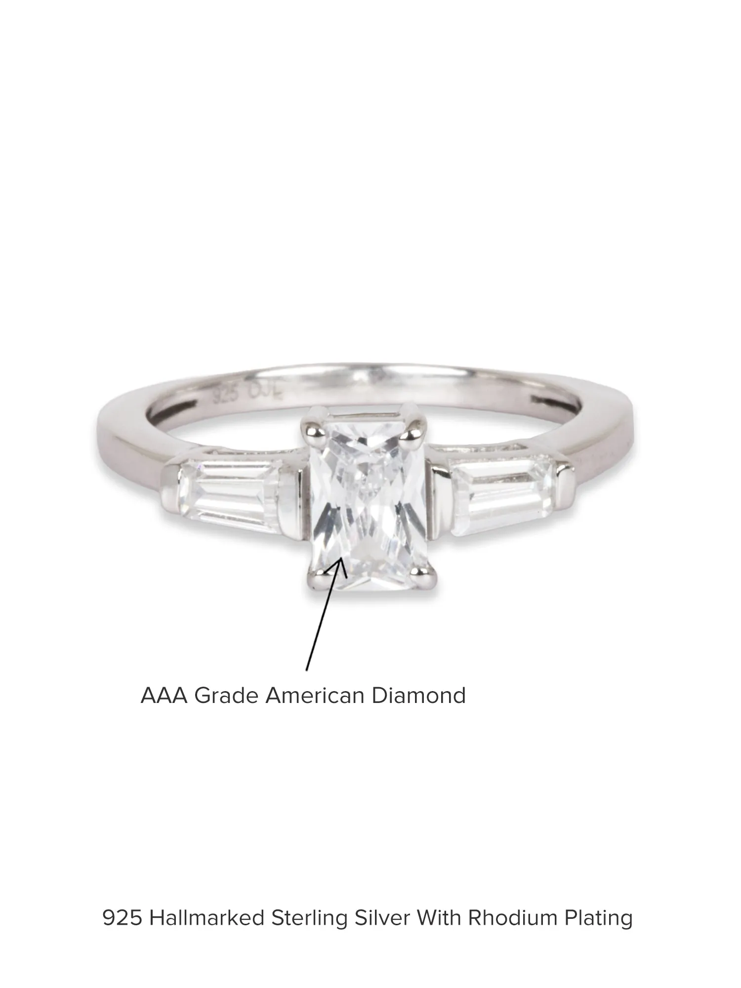 1 Carat Classic Octagon American Diamond Ring