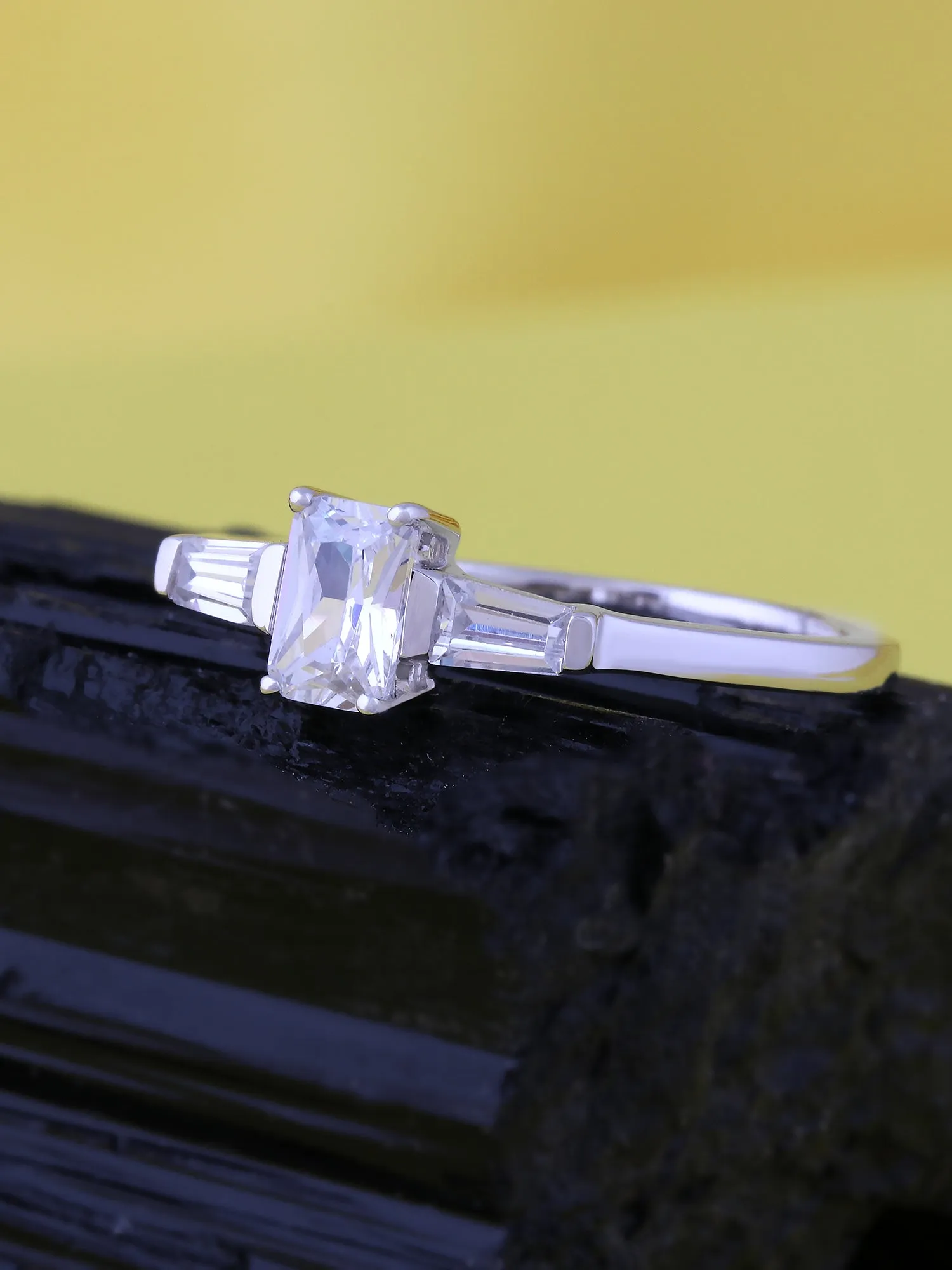 1 Carat Classic Octagon American Diamond Ring