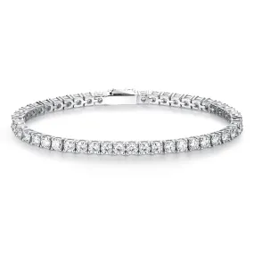 3.5 CT. Classic Round Shaped Moissanite Tennis Bracelet