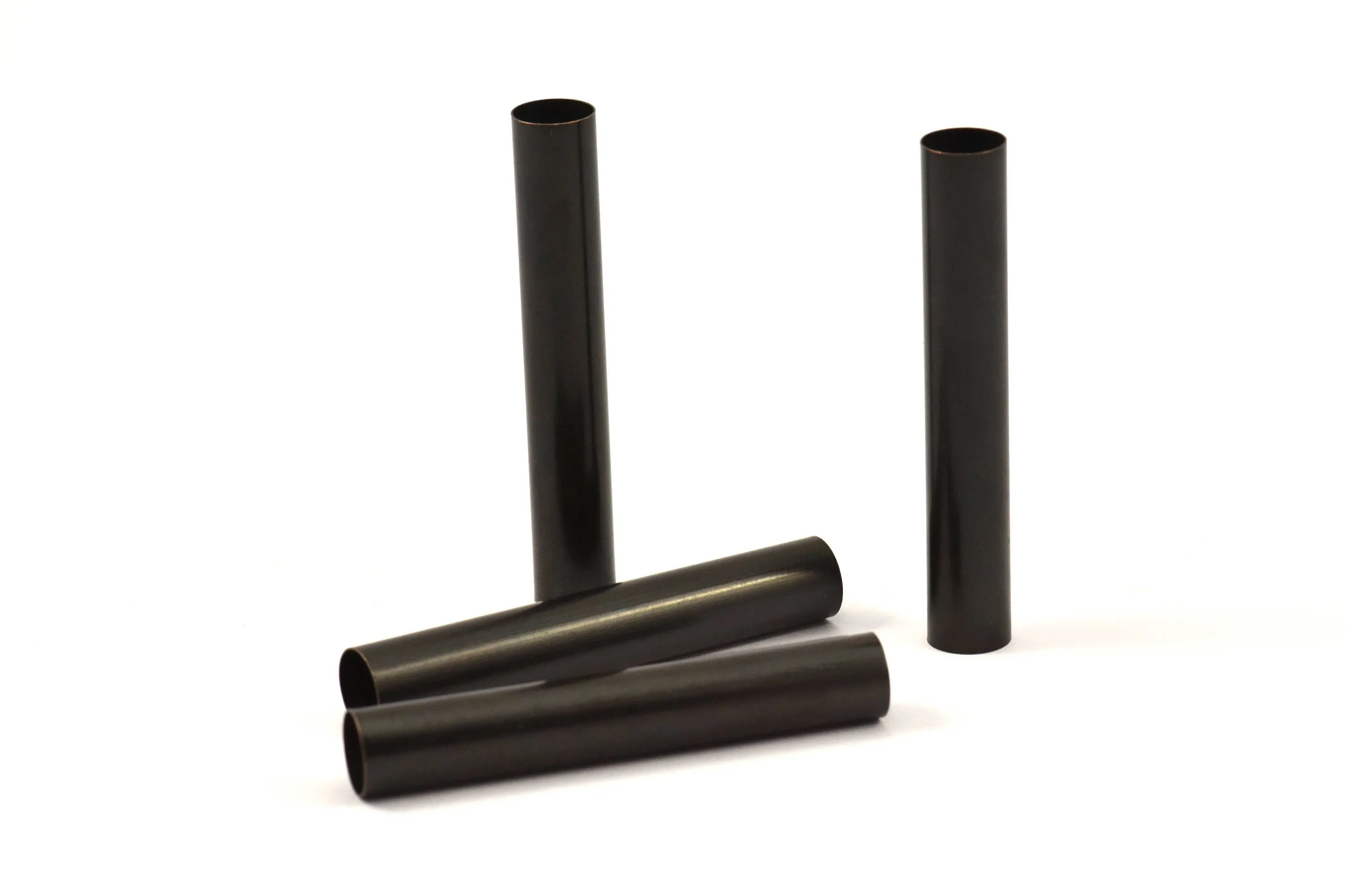 50mm Black Tubes 6 Oxidized Brass Tubes (8x50mm) Bs 1548 S037