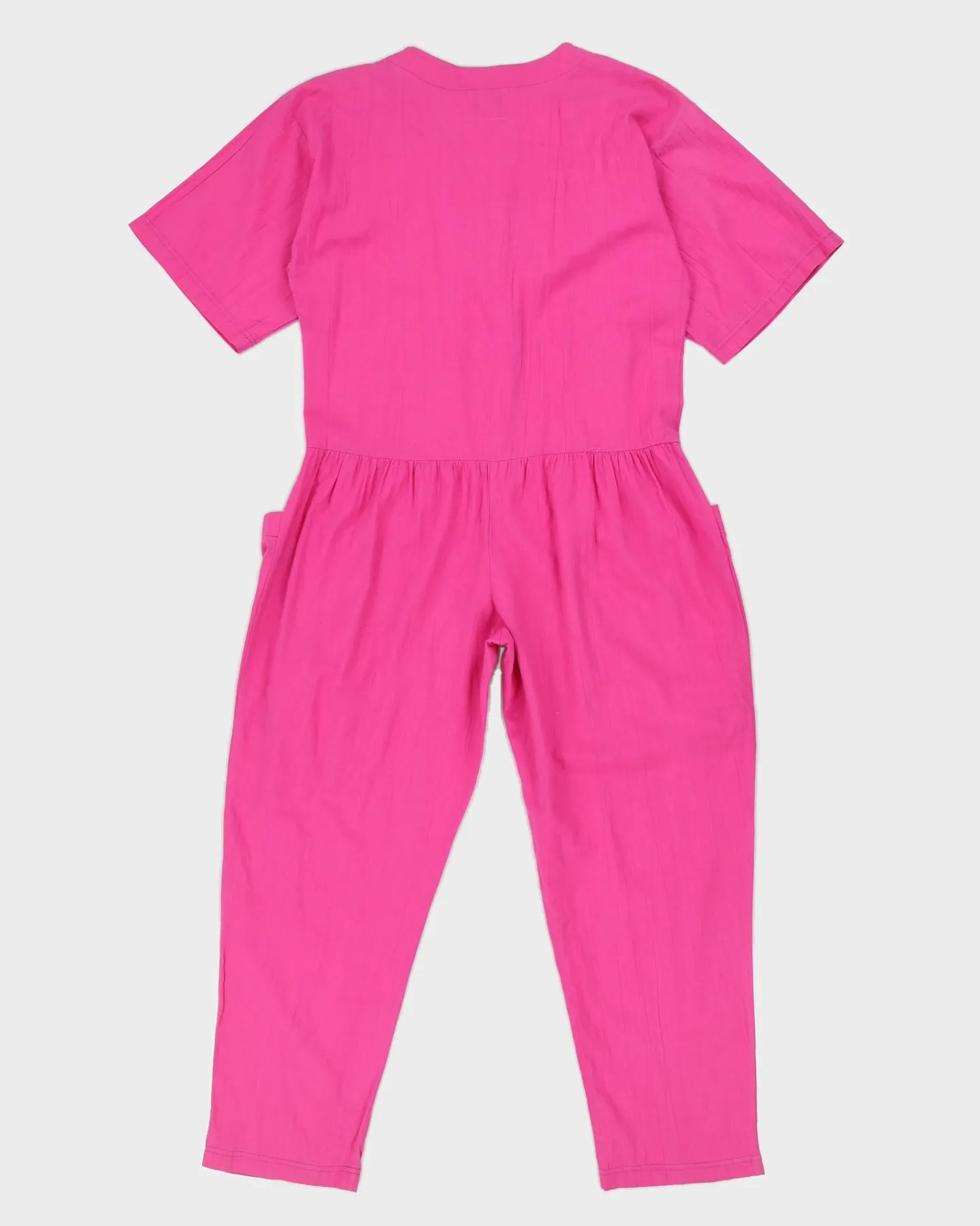 80s Baggy Purple Jumpsuit - M