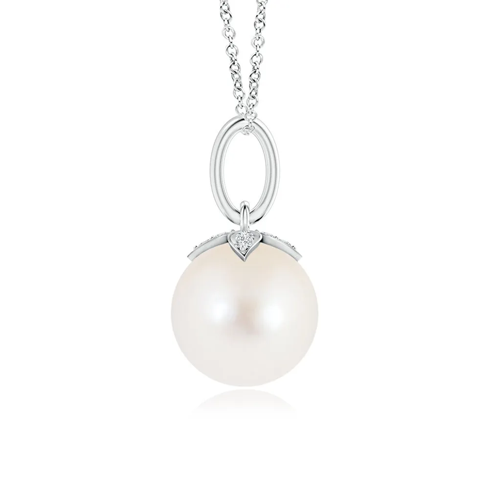 8mm Freshwater Cultured Pearl Drop Pendant