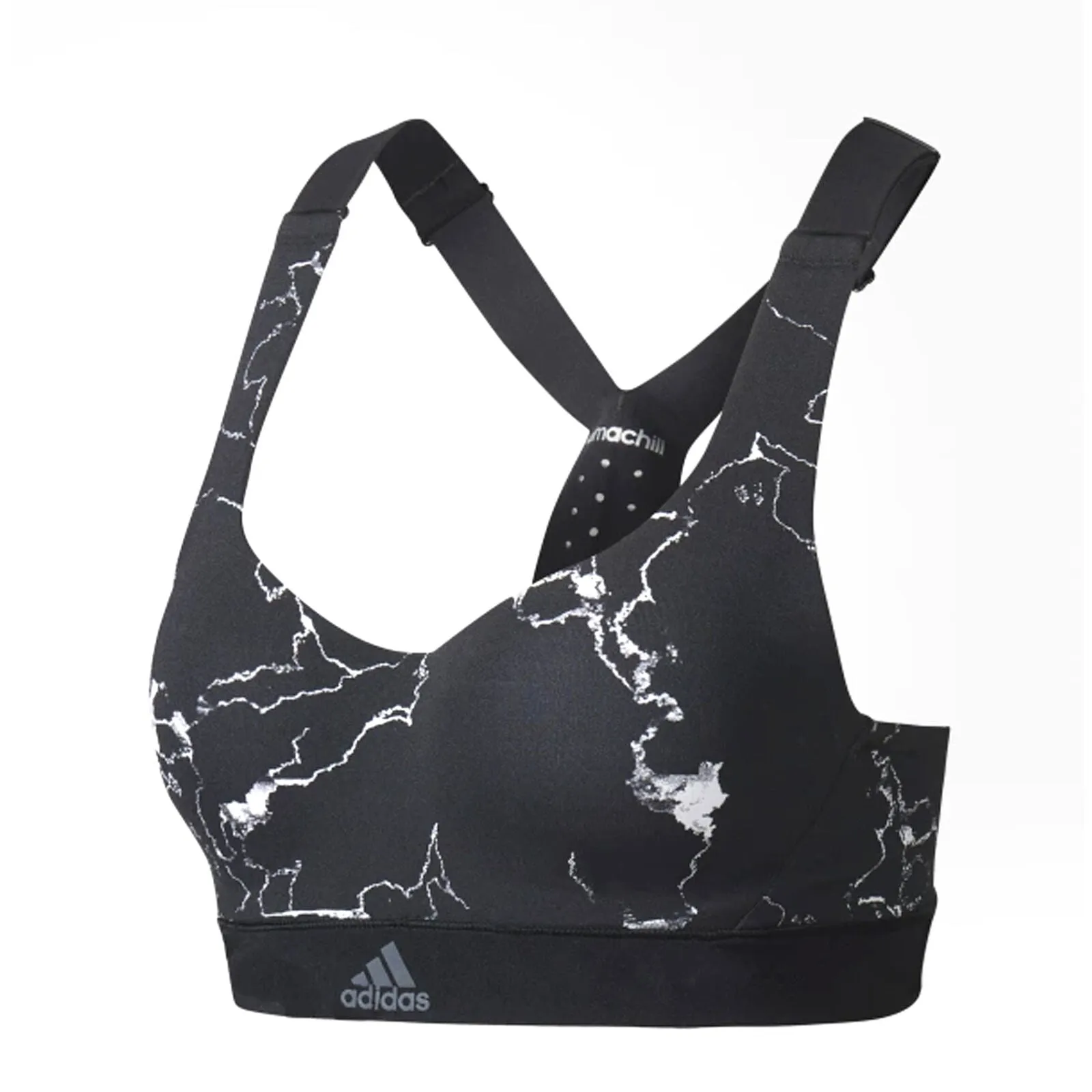 Adidas Commited Chill Womens Black/White Sports Bra