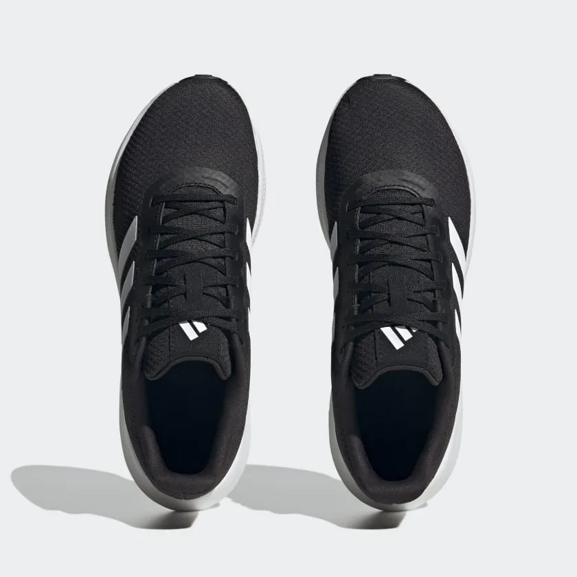 ADIDAS MEN'S RUNFALCON 3.0 BLACK/WHITE SHOES