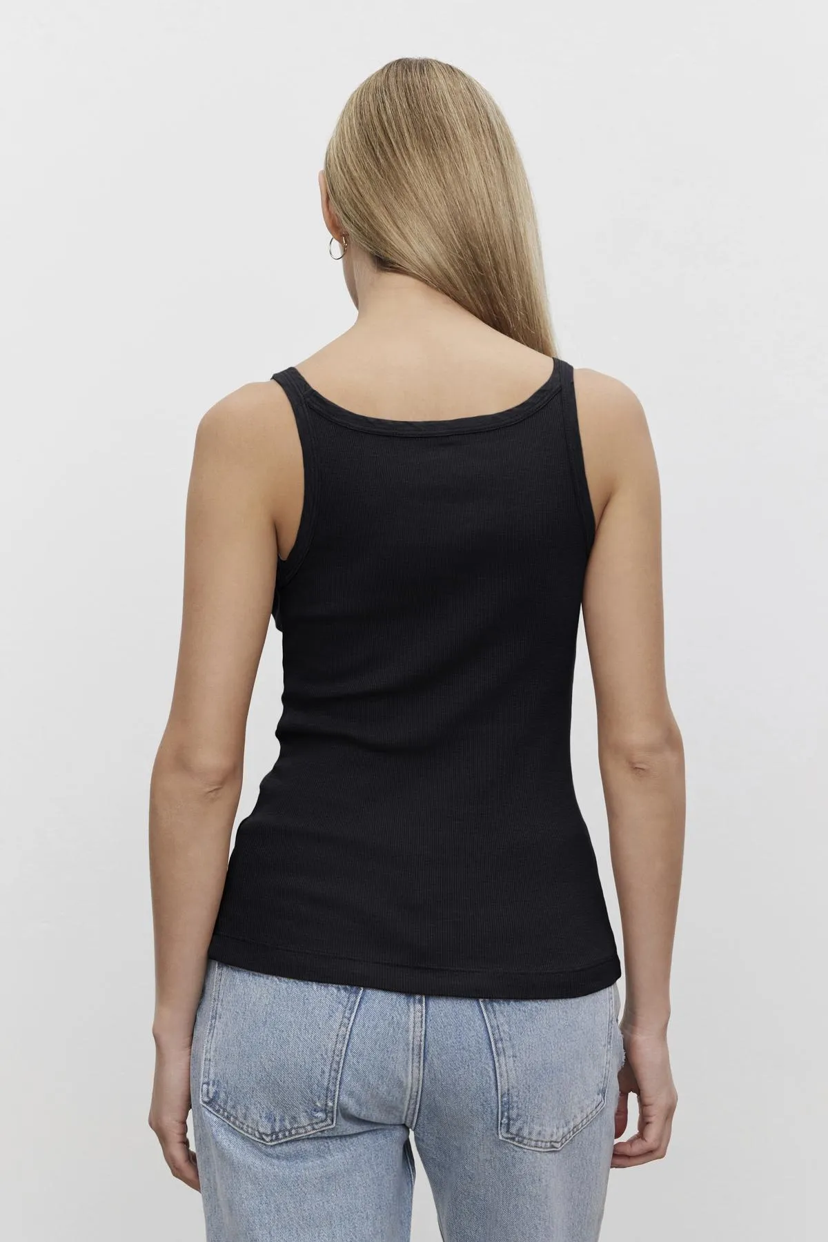 ALIZA RIBBED COTTON LAYERING TANK