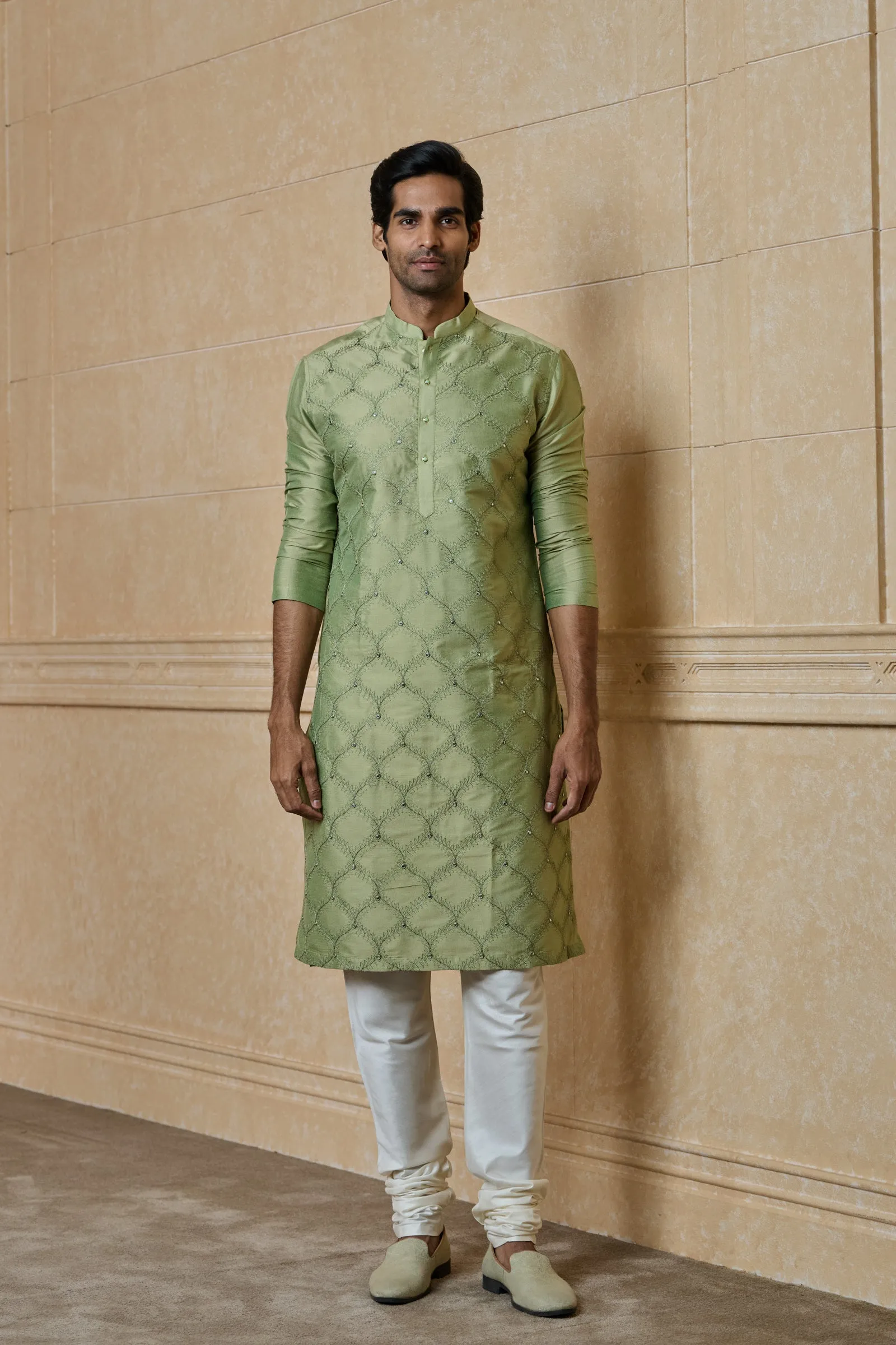 All Over Embroidered Kurta Set