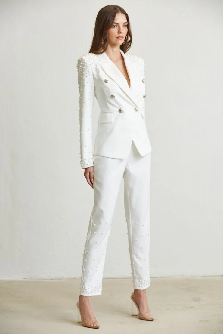 Antonella Pearls Blazer and Trousers ( Sold Separately)