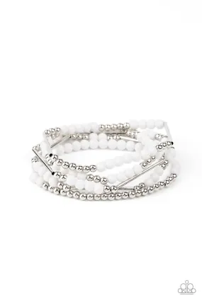 BEAD Between The Lines - White Bracelet