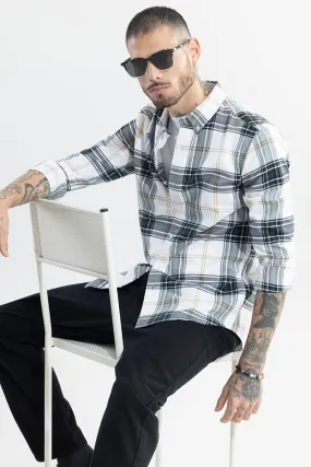 Boldsquare White Checks Shirt