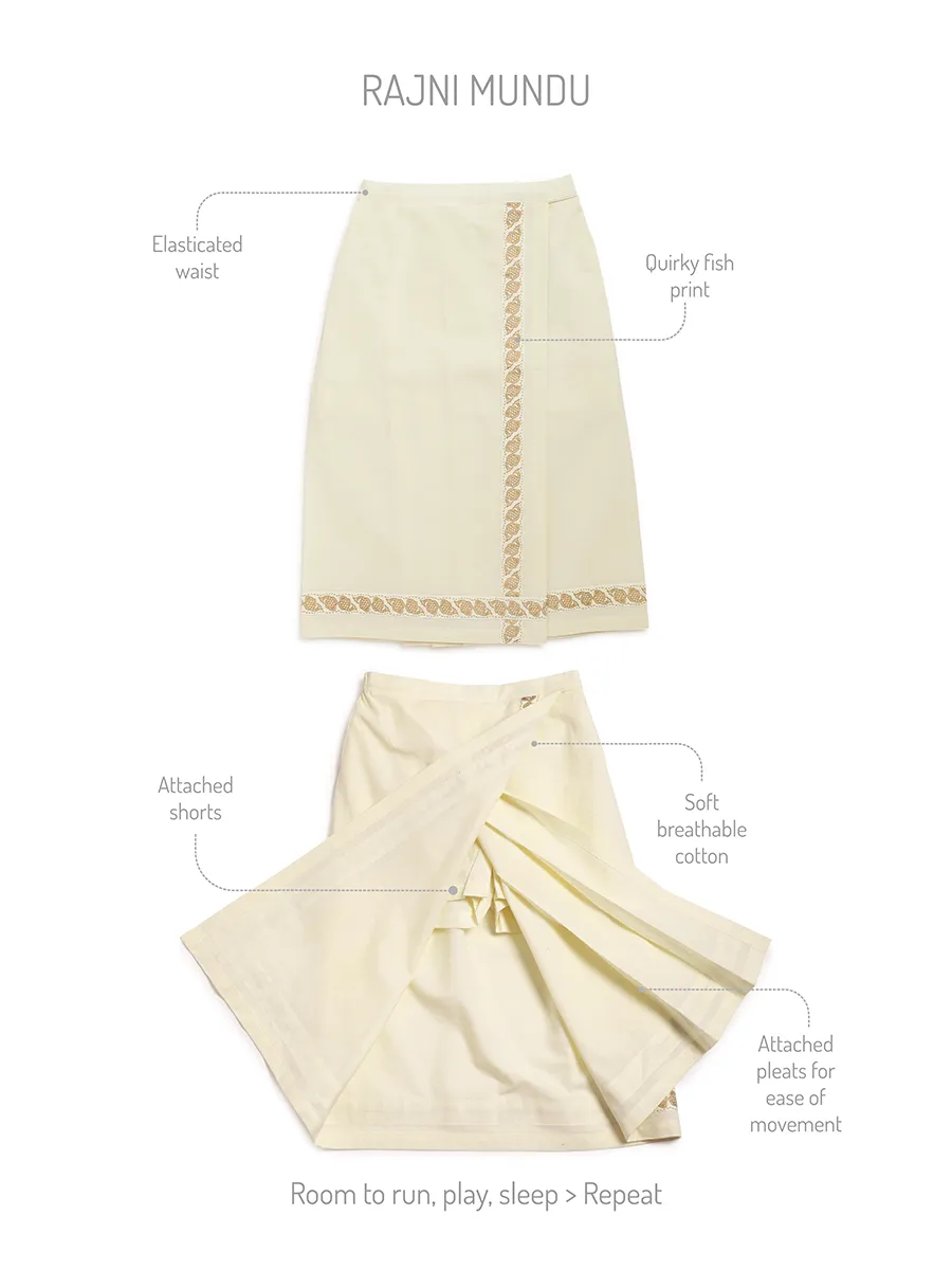 Boys Mundu Dhoti-White