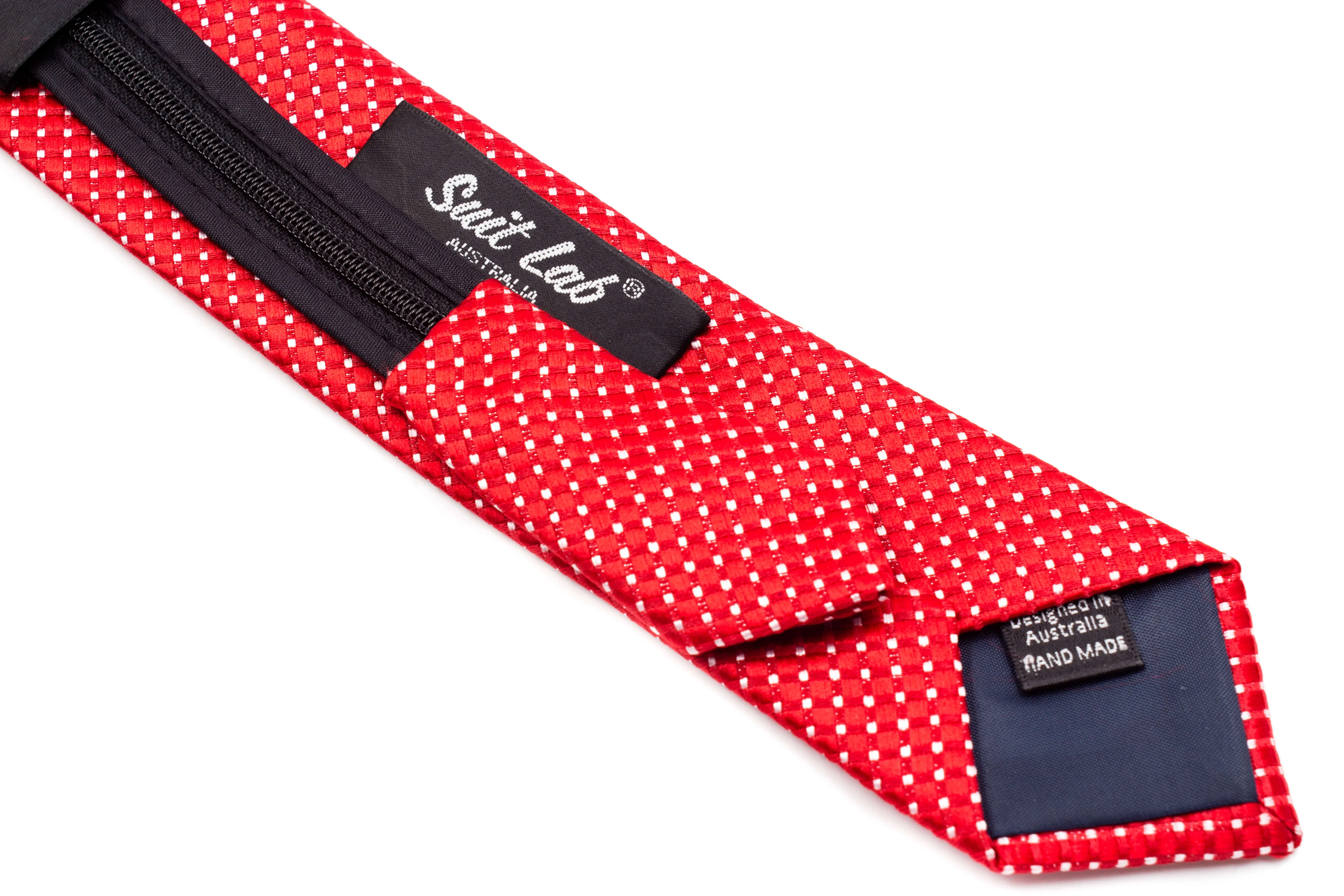 Boys Ties - Red Polka Dot