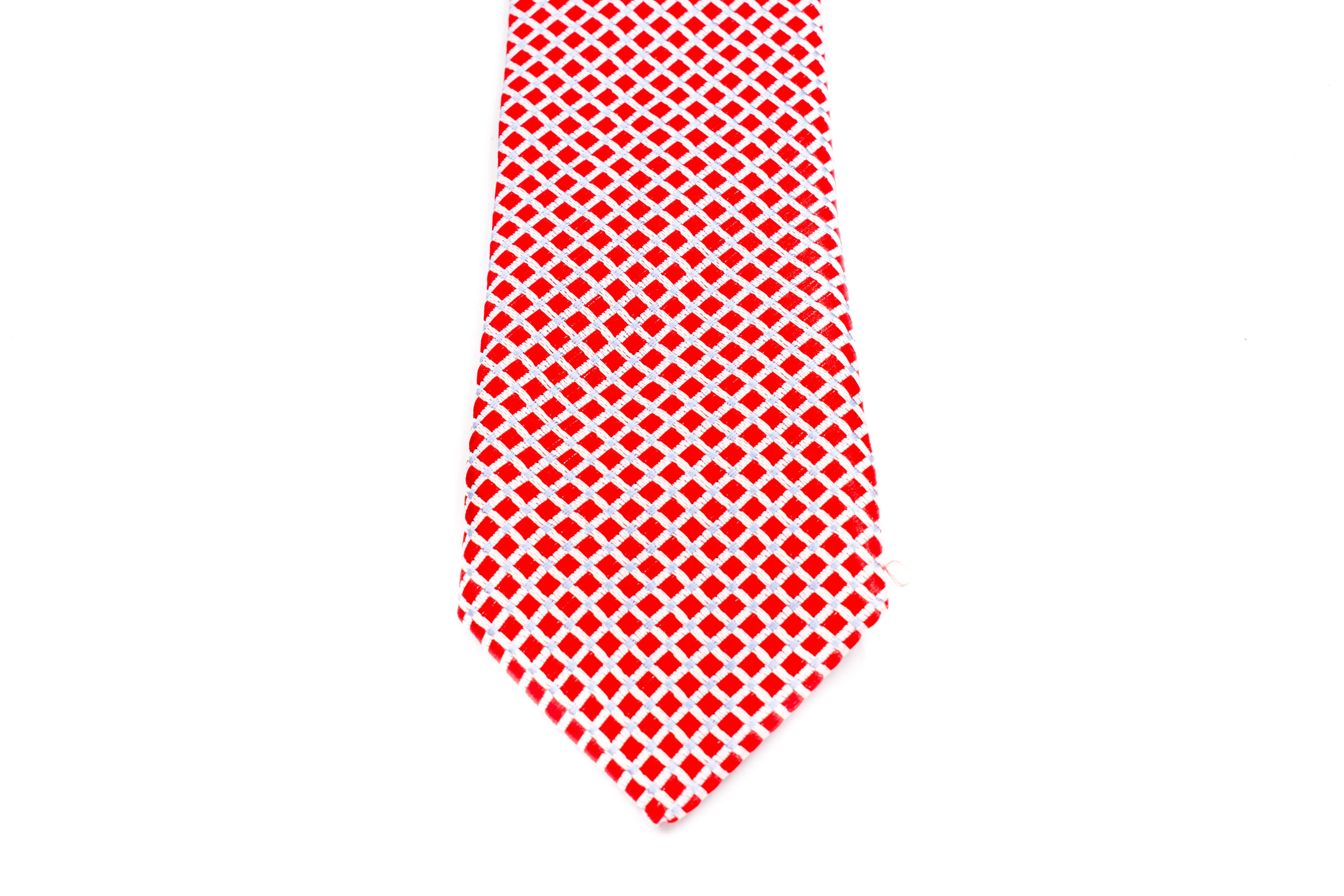 Boys Ties - Red/White Checks