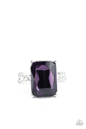 Bring Down the POWERHOUSE Purple Ring - Paparazzi Accessories