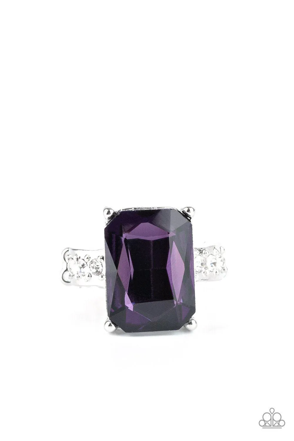 Bring Down the POWERHOUSE Purple Ring - Paparazzi Accessories