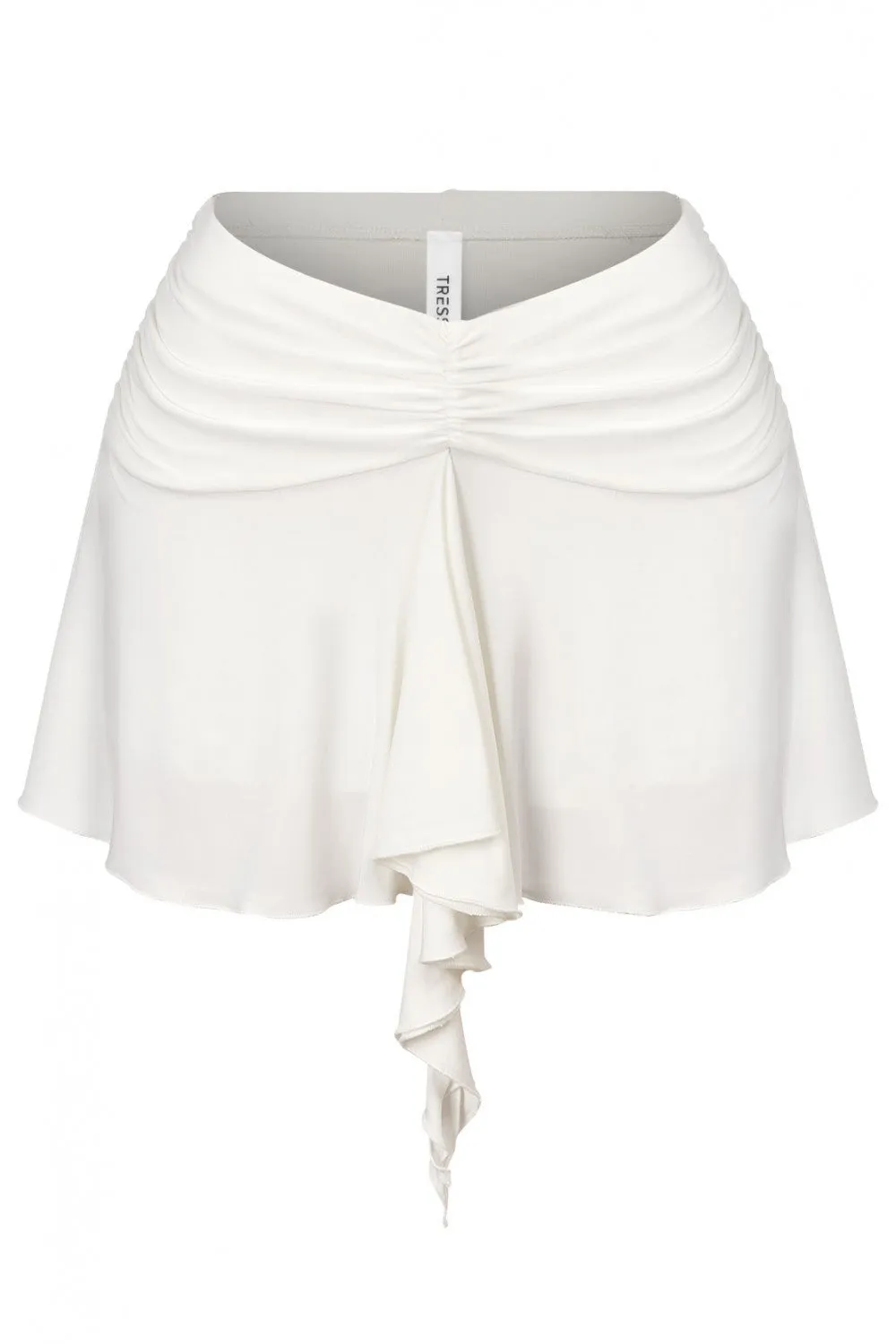 Business Talk Ruffled Hem Mini Skirt