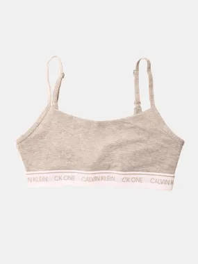 Calvin Klein CK ONE Cotton Bralette - Grey Heather