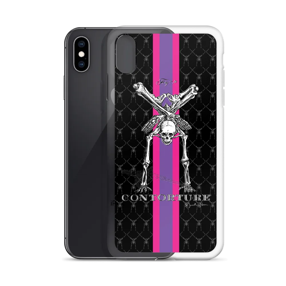 Contorture iPhone Case: SuperStripe Contortion Skeleton