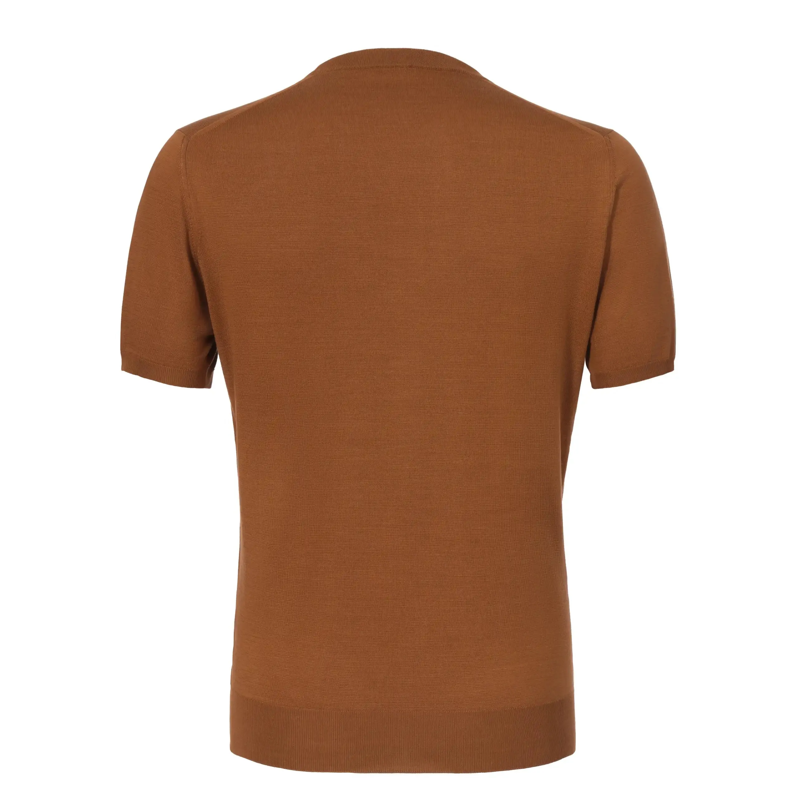 Cotton T-Shirt Sweater in Desert Brown