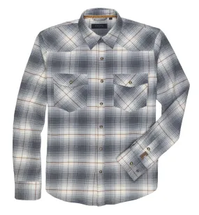 'Dakota Grizzly' Men's Dutton Stretch Flannel Snap Front - Cloud