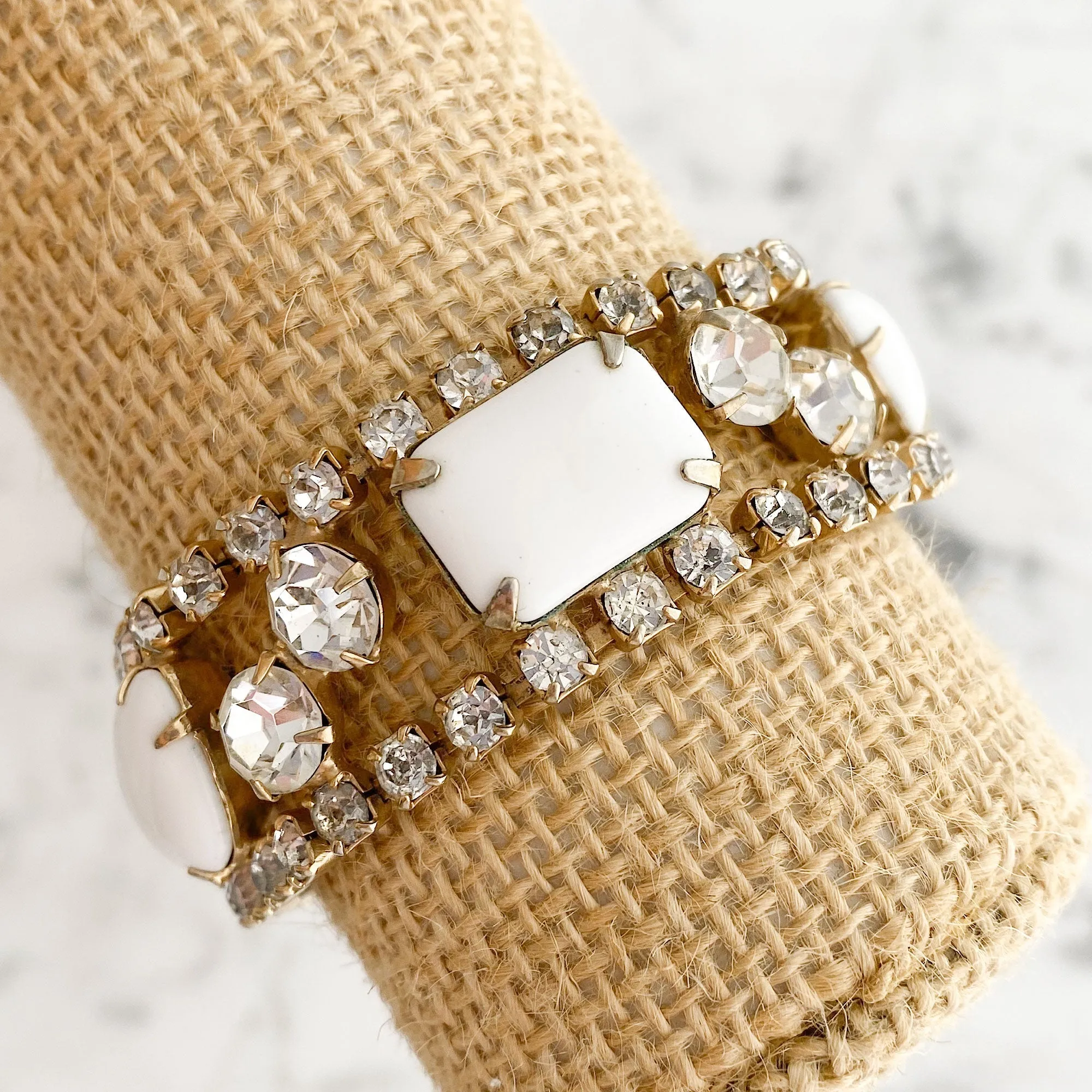 DAKOTA vintage white rhinestone bracelet