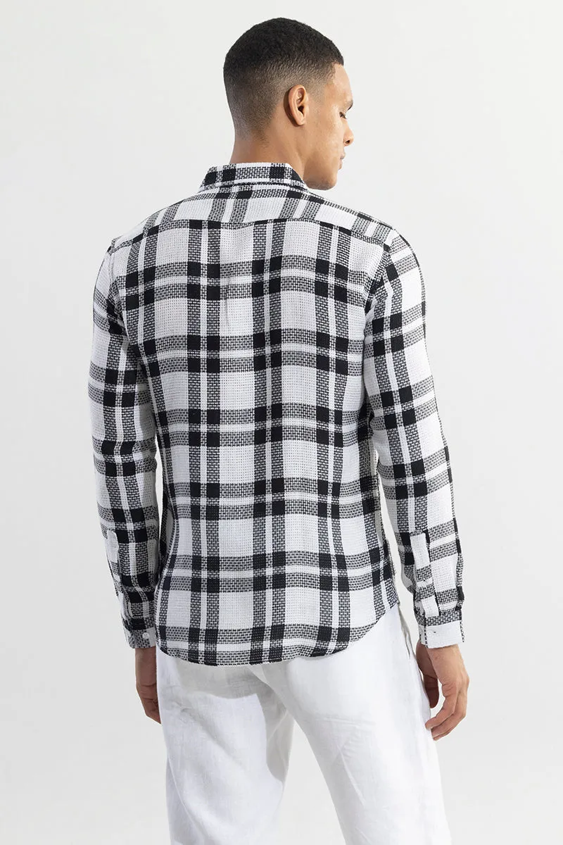 Dulet White Checks Shirt