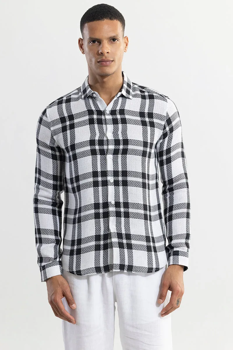 Dulet White Checks Shirt