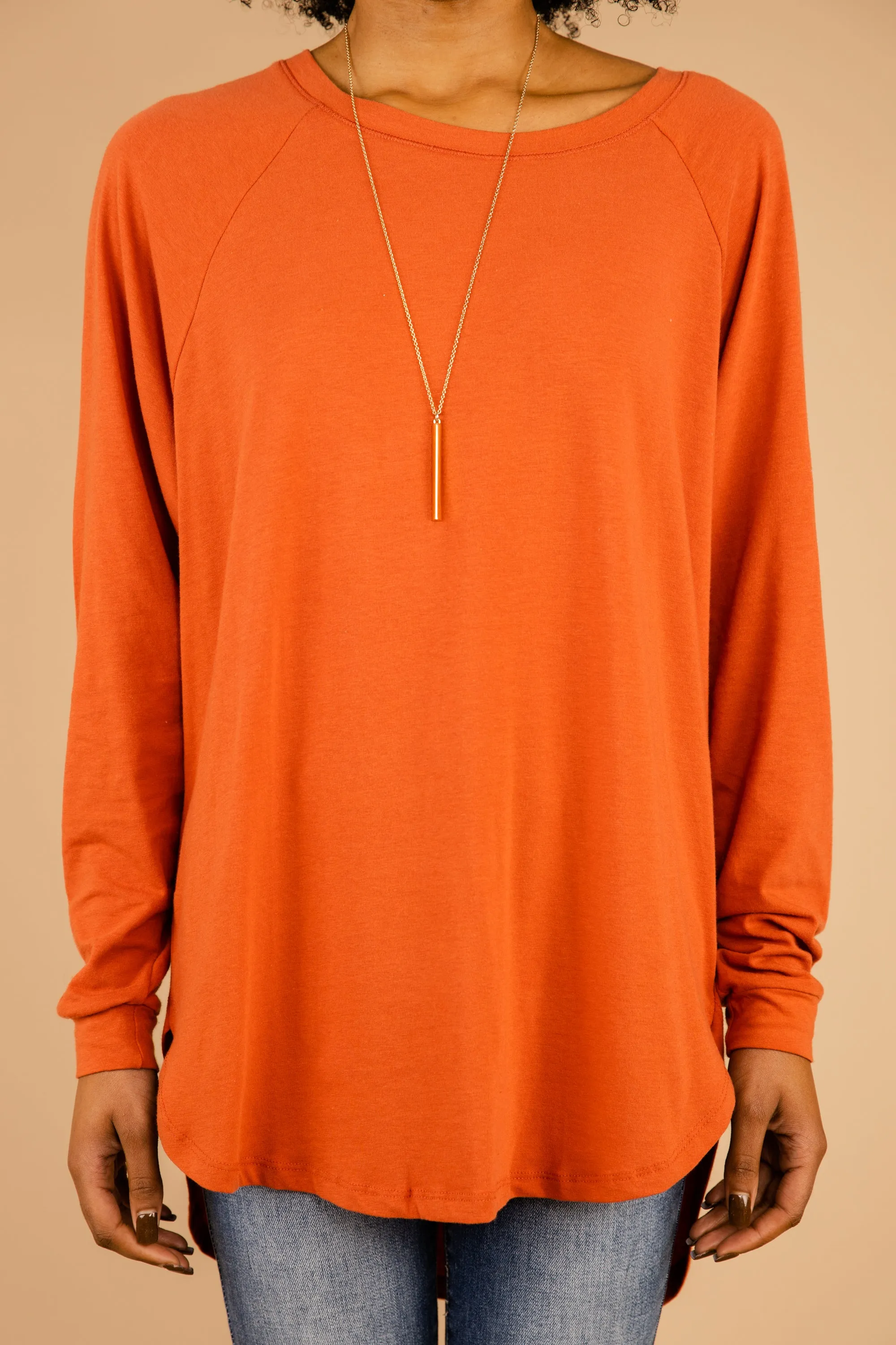 Easy Like Sunday Rust Orange Tunic