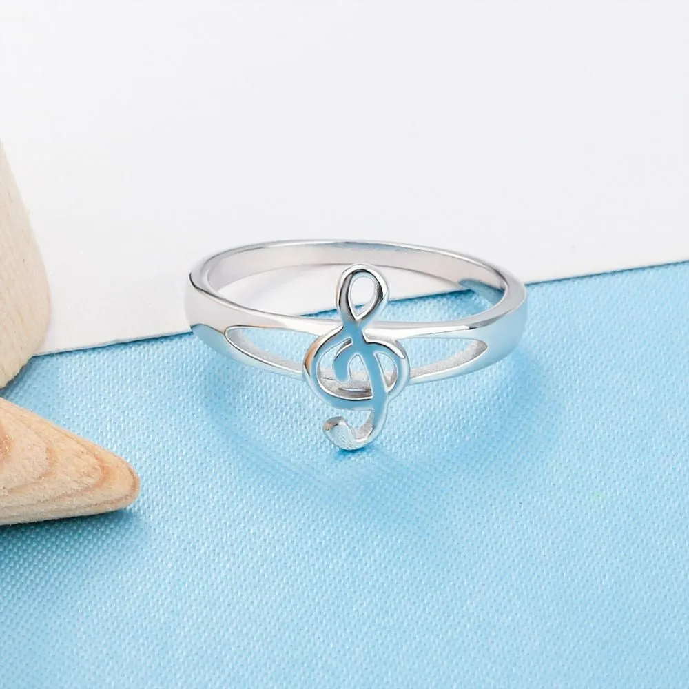 Elegant Musical Notes Rings Size 9 For Women