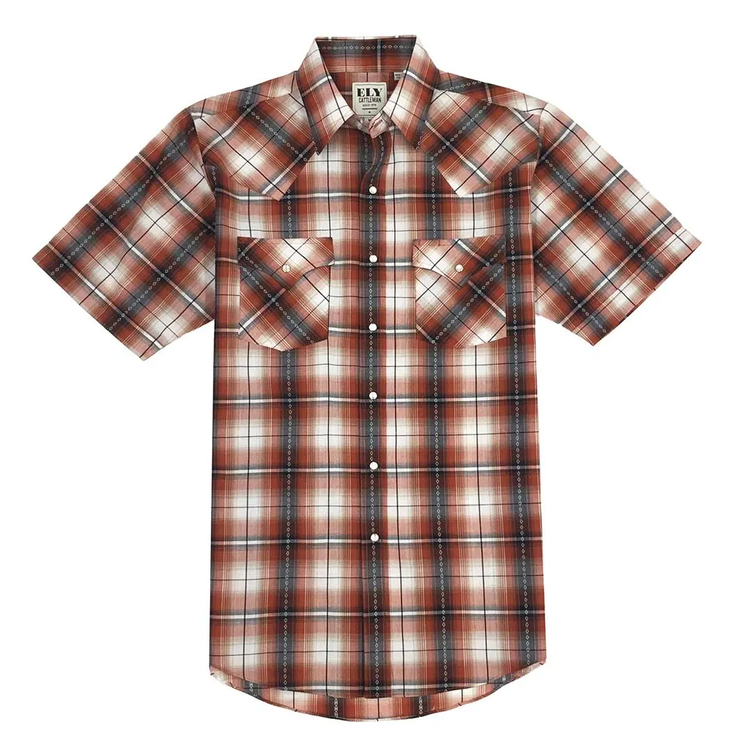 Ely Cattleman Men's Plaid Snap Shirt