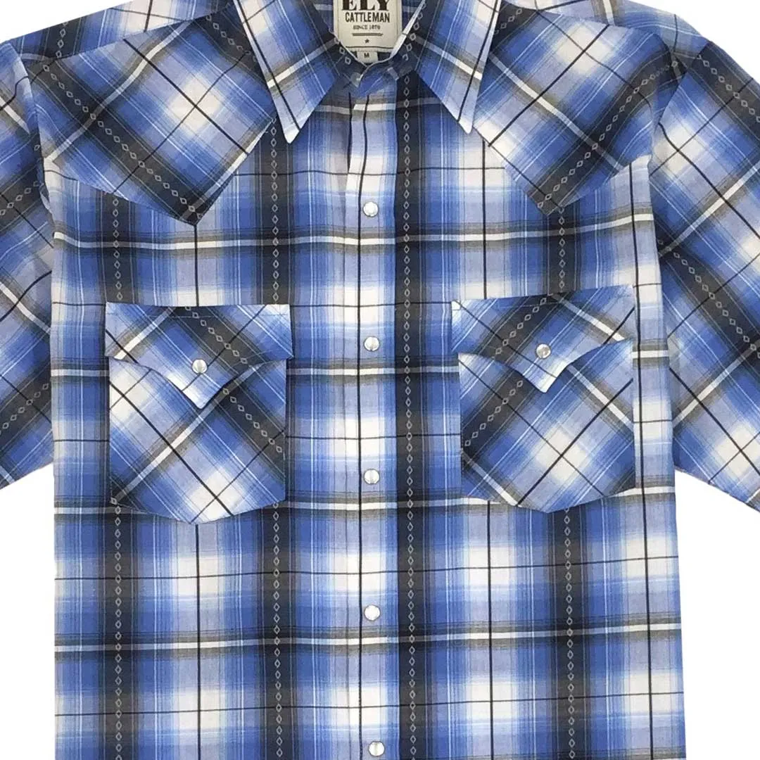 Ely Cattleman Men's Plaid Snap Shirt