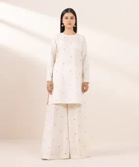 Embroidered Cotton Jacquard Shirt