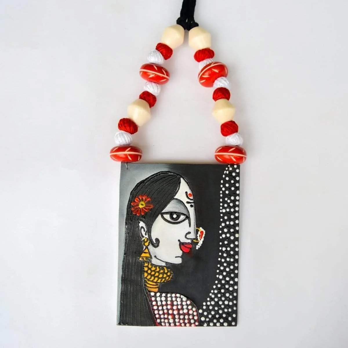 Freya Handpainted Black (Necklace)