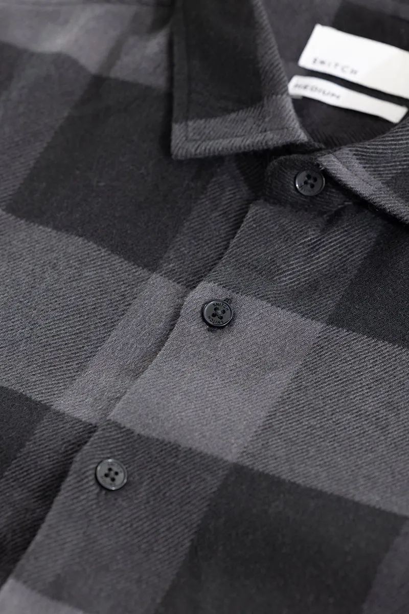 Grid Attire Grey Checks Shirt