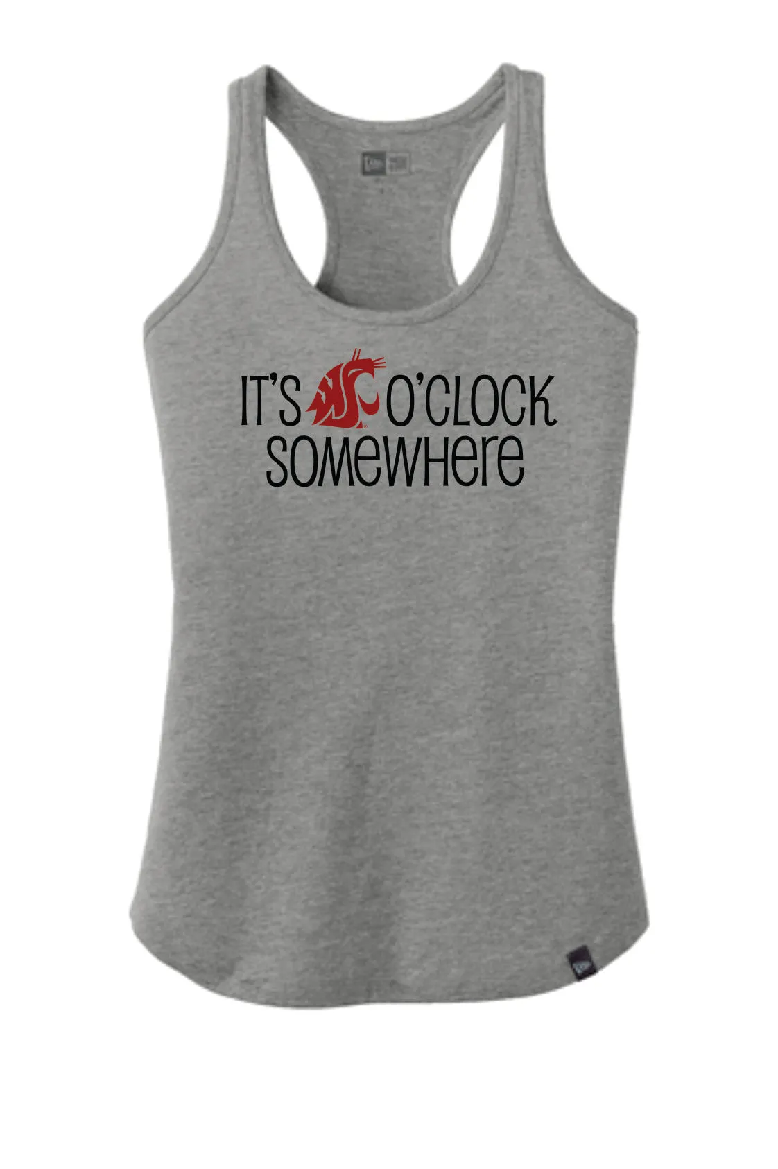 It's Coug O'Clock Somewhere Womens Grey Tank