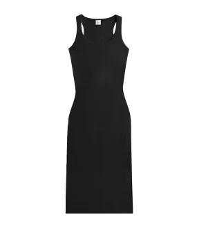 Kelly Racerback Midi Dress in Black