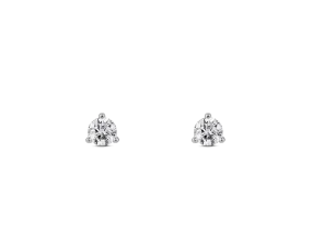 Lab-Grown Diamond ct. tw. Mini Round Brilliant Solitaire Studs | White