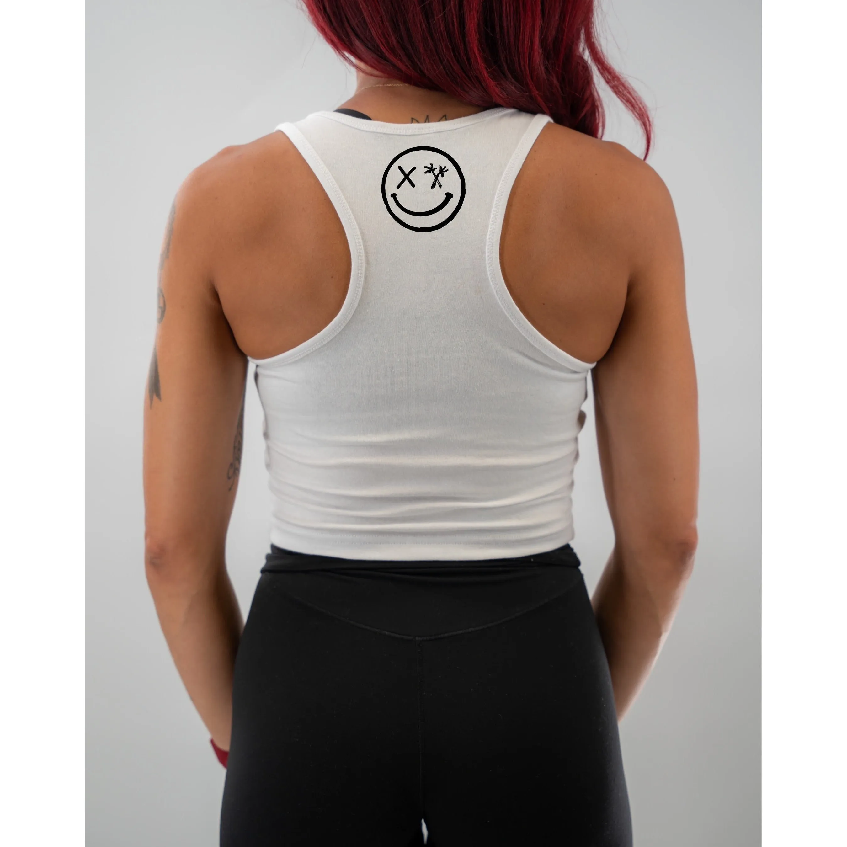 Ladies "BRAAAPPP" Racerback Crop Tank | Micro