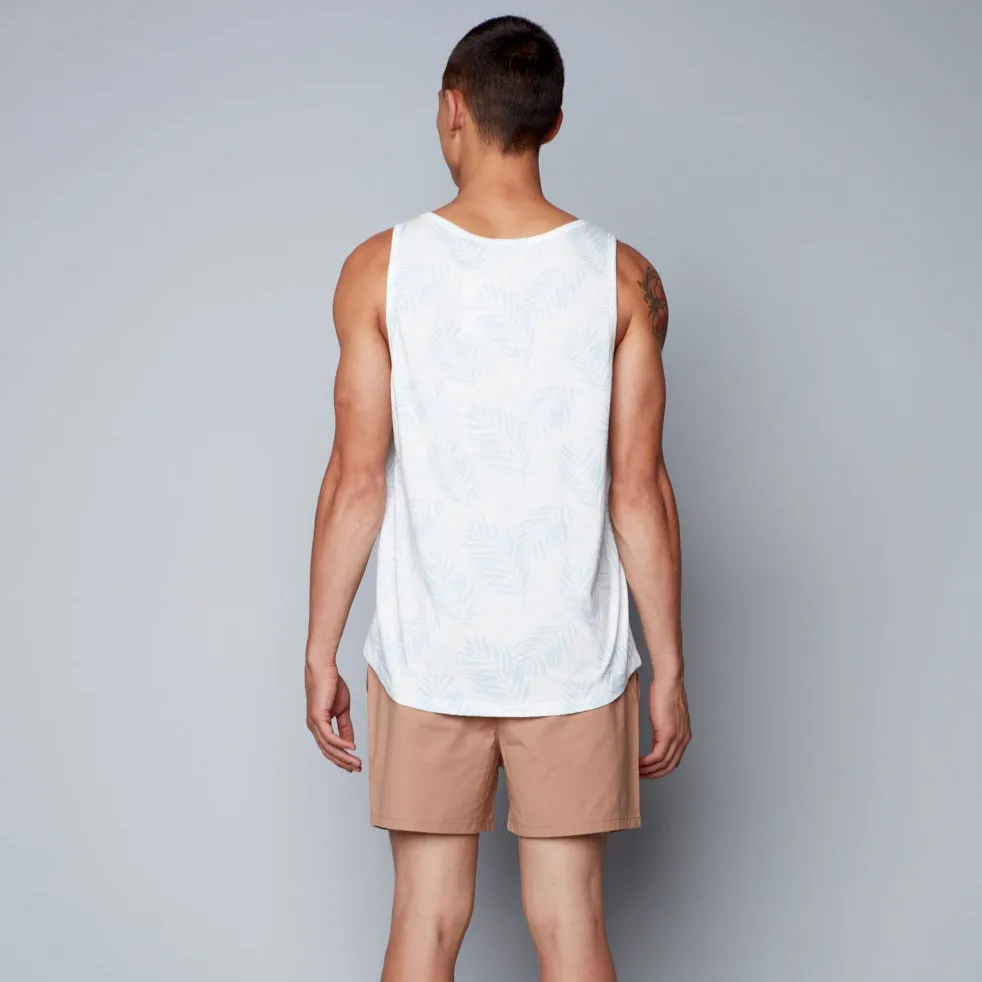 Larry Palm Tank (White)