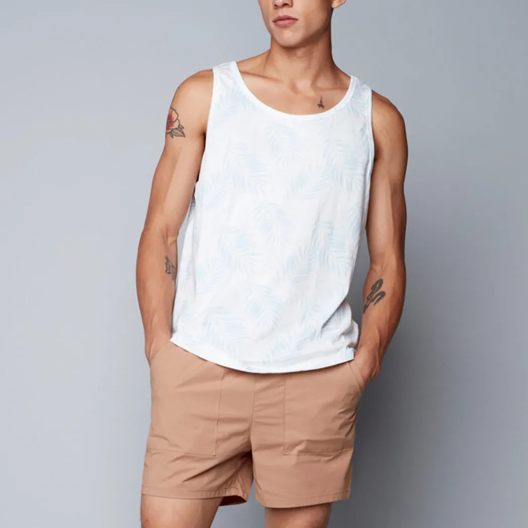 Larry Palm Tank (White)