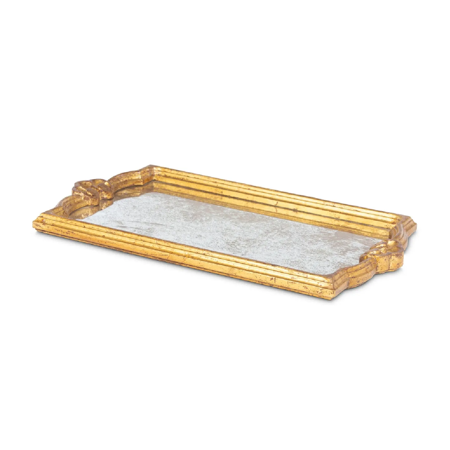 Leda Antique Mirrored Tray