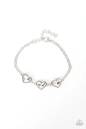 Little Heartbreaker - White Bracelet