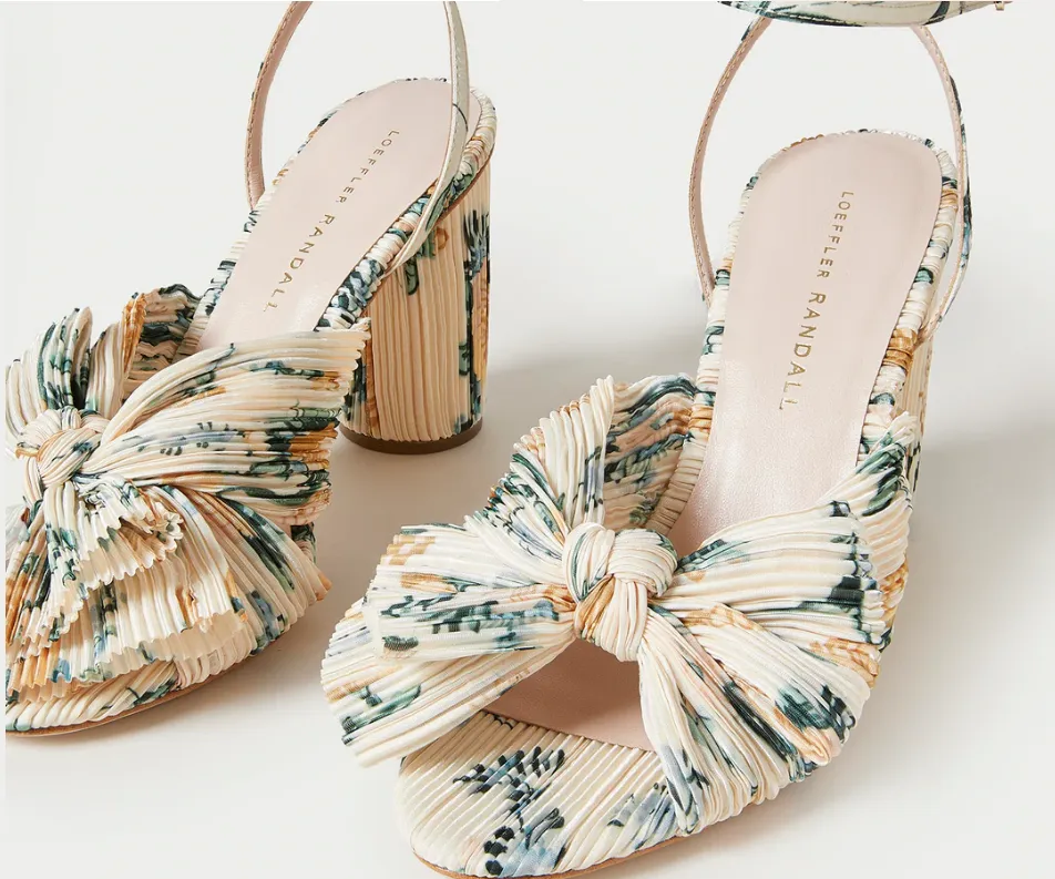 LOEFFLER RANDALL Camellia Nova Floral Bow Heel