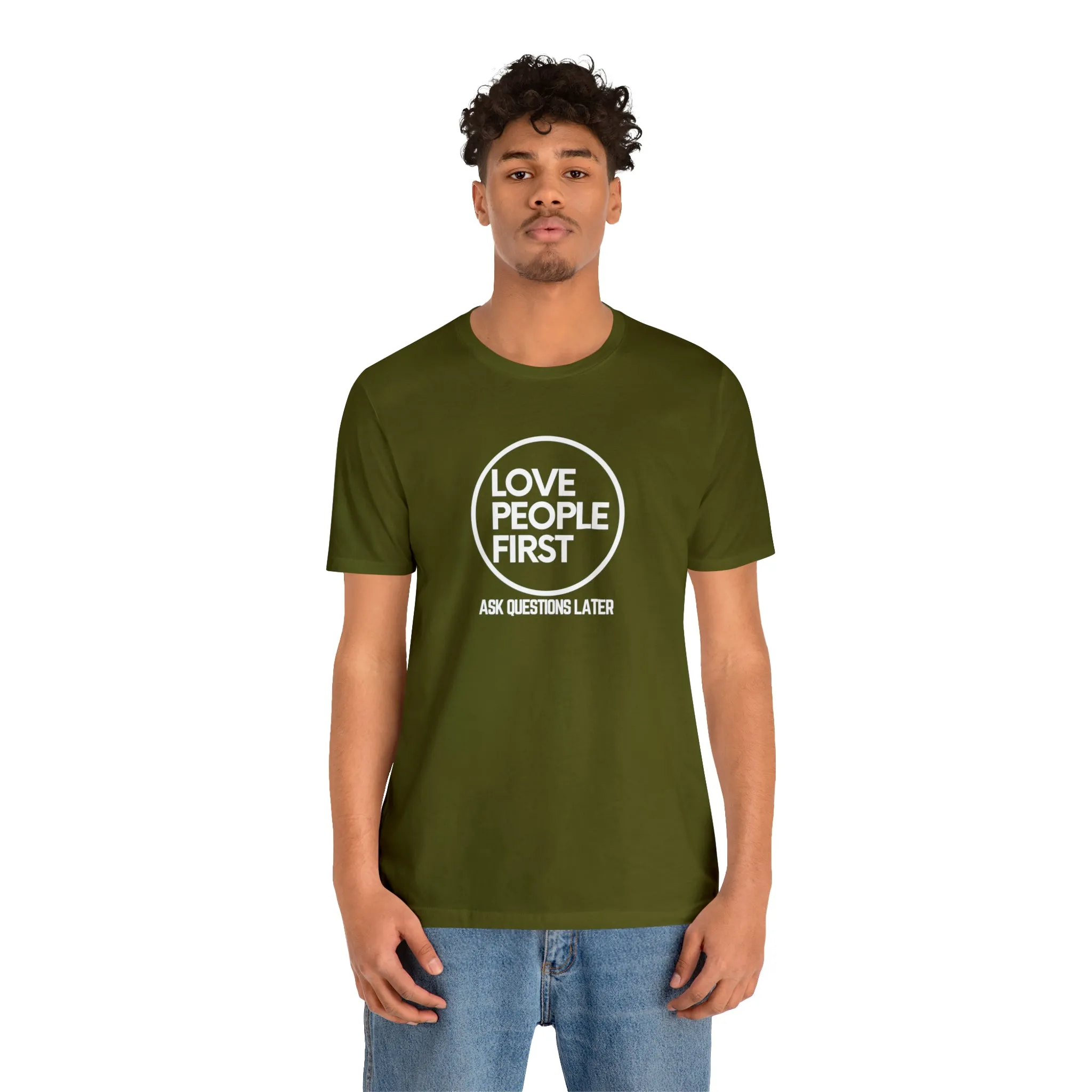 Love People First Tee (White Print)