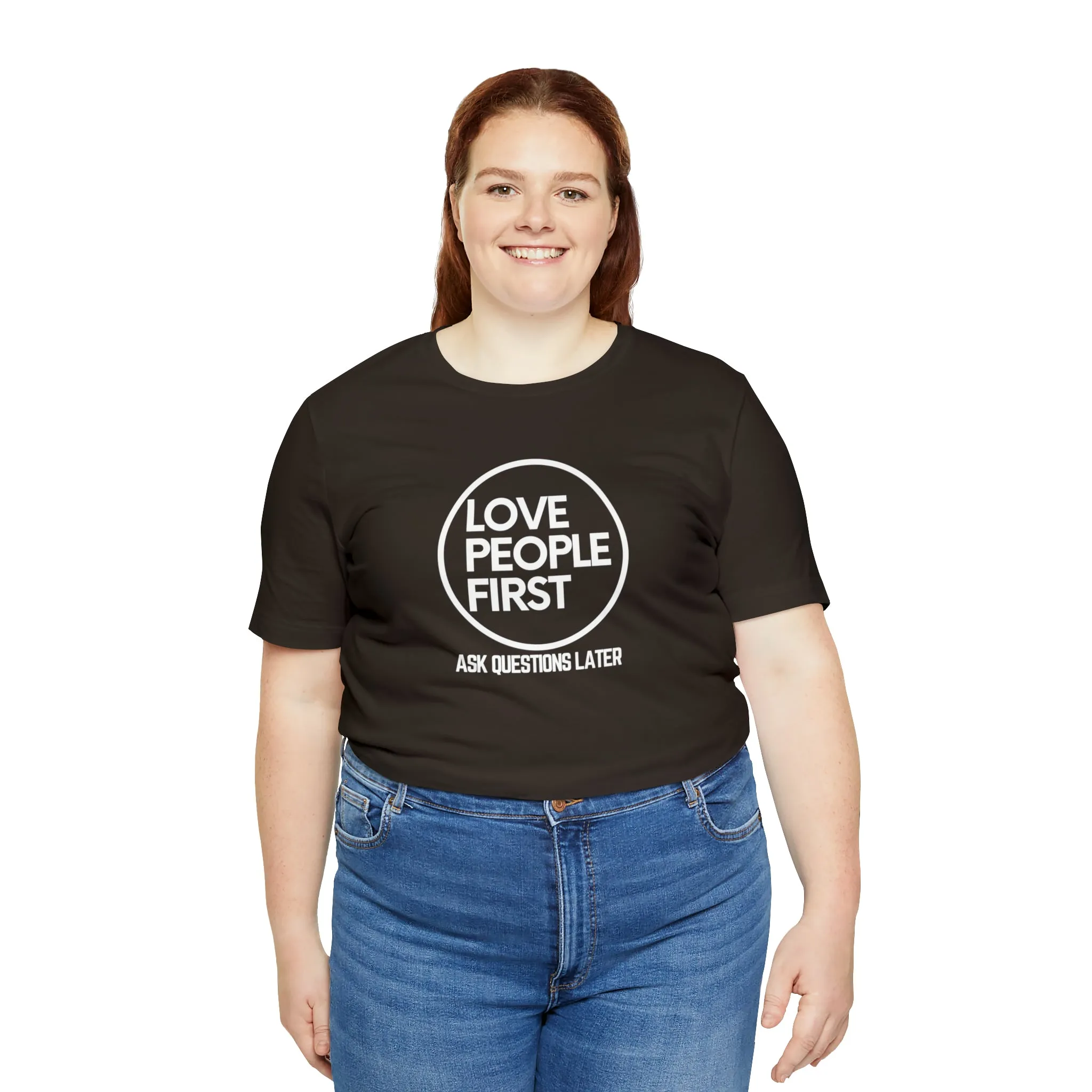 Love People First Tee (White Print)