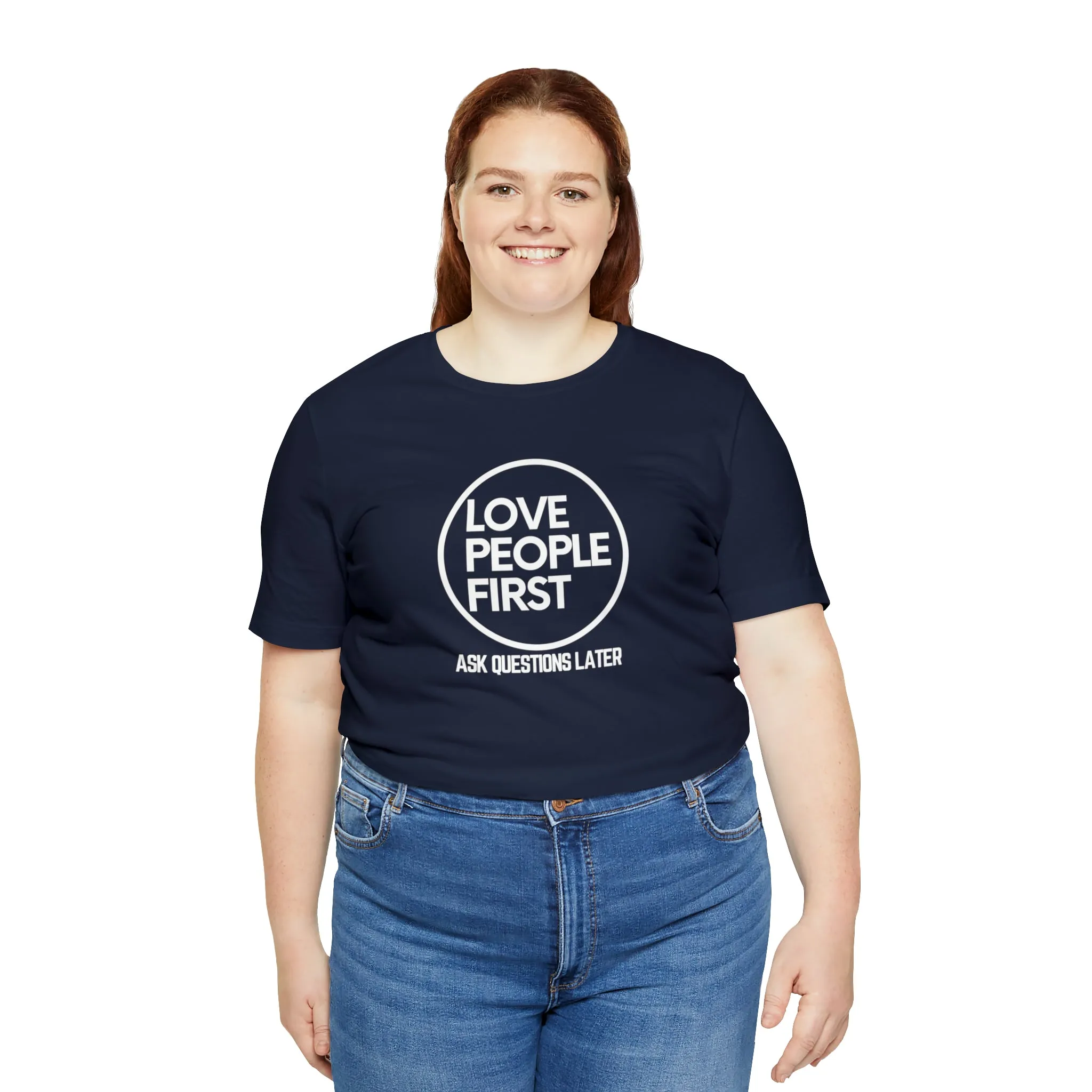 Love People First Tee (White Print)