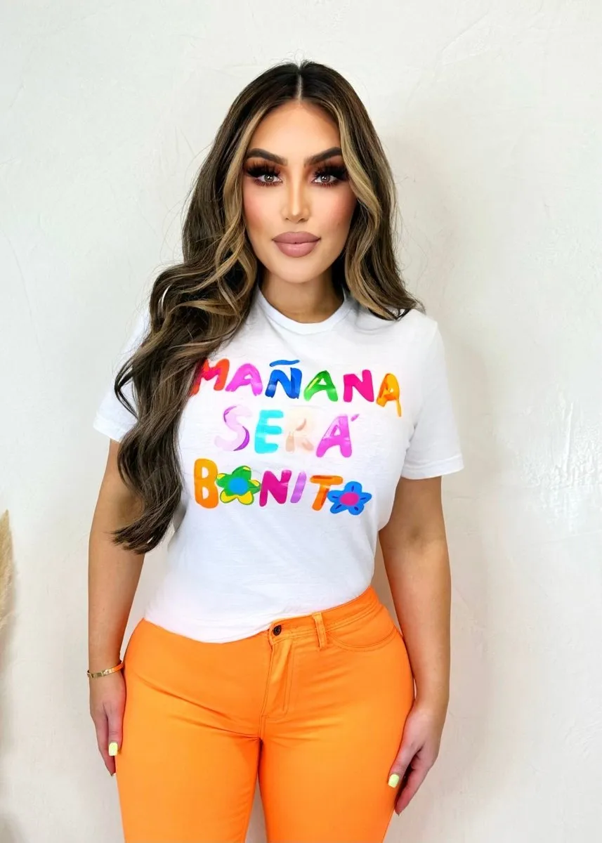 Maana Será Bonito T Shirt White