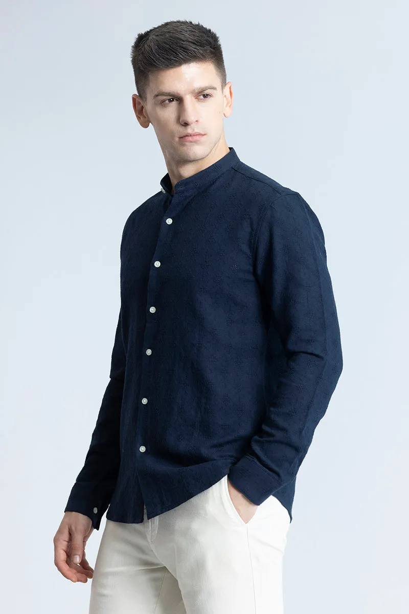 Mandarin Mystique Navy Shirt