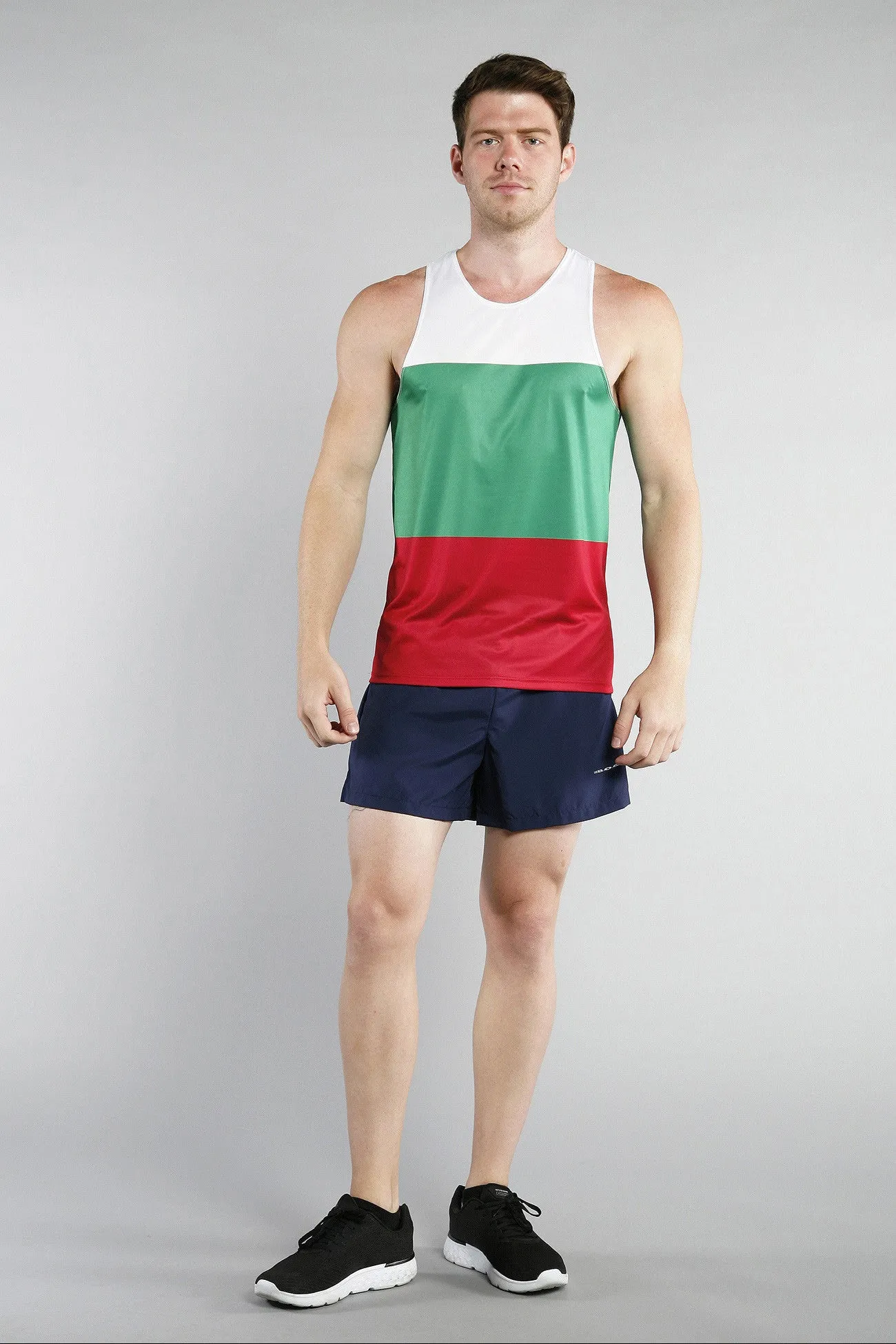 Men's Printed Singlet- Bulgaria