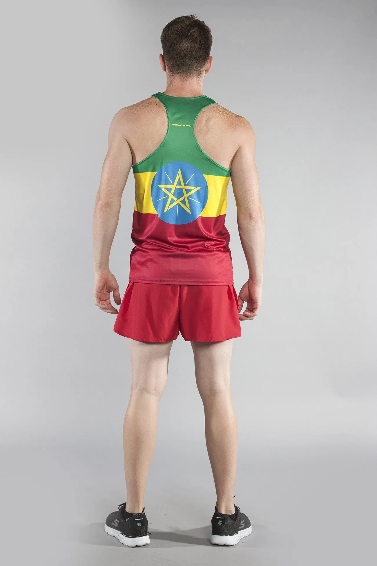 Men's Printed Singlet- Ethiopia