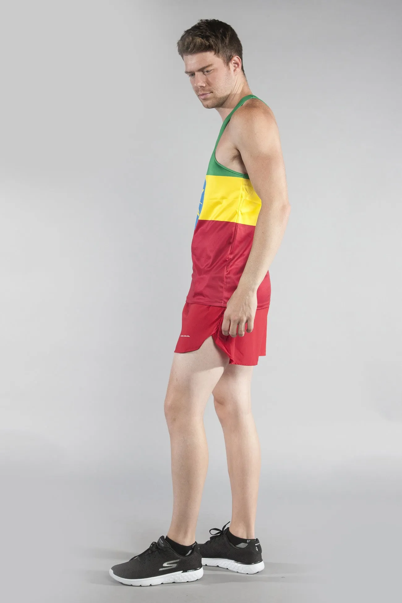 Men's Printed Singlet- Ethiopia